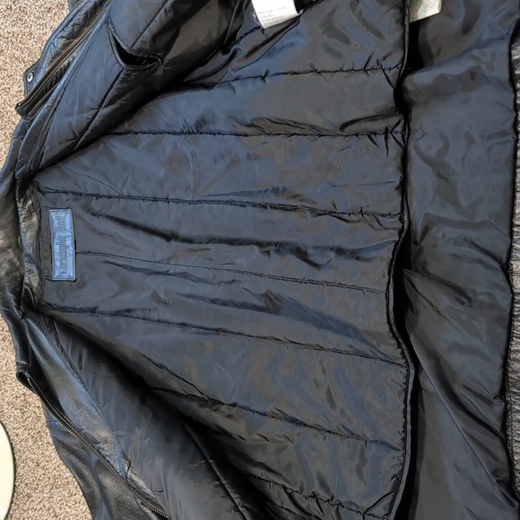 Christopher Rand Men's Black Leather Jacket Lined Black Large - Picture 10 of 16